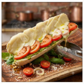 Freshly made deli sandwich